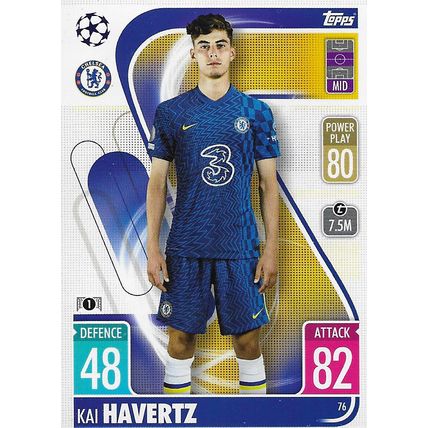 Match Attax UCL/UEL/UECL 2021-22: Chelsea FC, Midfielder - Havertz