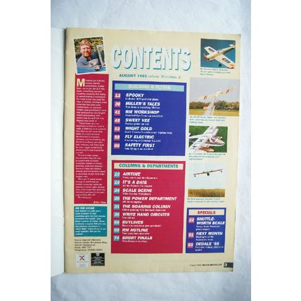 1995 Radio Modeller Magazine - August + plan