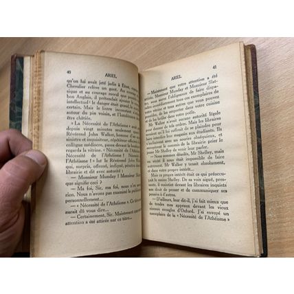 1926 ANDRE MAUROIS "ARIEL OU LA VIE DE SHELLEY" FRENCH ANTIQUE BOOK (P3)