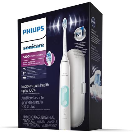 Philips Sonicare Protectiveclean 5100 Rechargeable Electric Toothbrush, with Pre