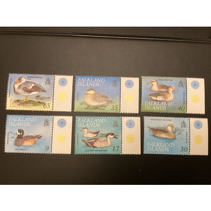 ICOLLECTZONE Falkland Island 739-744 ducks birds XF NH