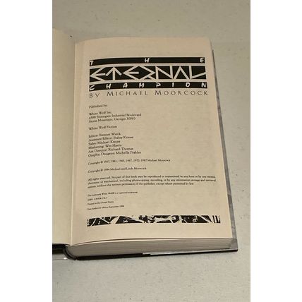 Eternal Champion by Michael Moorcock First Edition (1994, Hardcover)