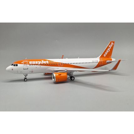 A320-251N EASYJET SWITZERLAND REG: HB-AYP WITH STAND - JFOX JF-A320-058L 1/200