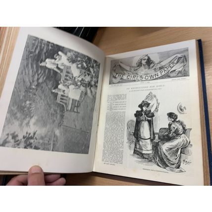 1893-94 "THE GIRL'S OWN ANNUAL" VOL 15 ILLUSTRATED 2.1kg HARDBACK BOOK (EV3)
