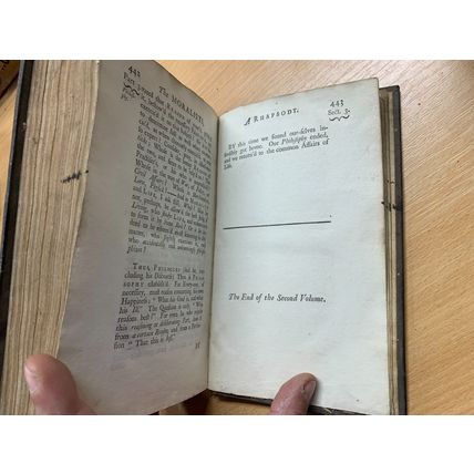 1732 Characteristicks Inquiry Concerning Virtue & Merit Vol 2 Antique Book (P4)