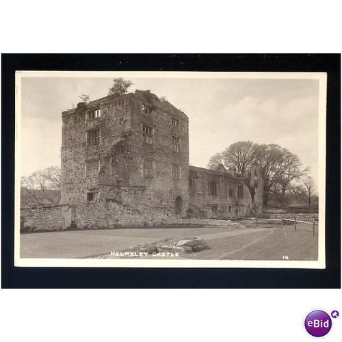 Yorkshire HELMSLEY Castle Postcard by W. Bramley (14)