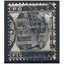 1881 SG169 5d Indigo Rose Good Used.. .
