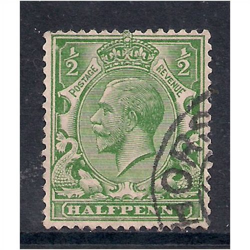 GB 1912 - 24 KGV 1/2d Green shades Wmk 100.(M454 )
