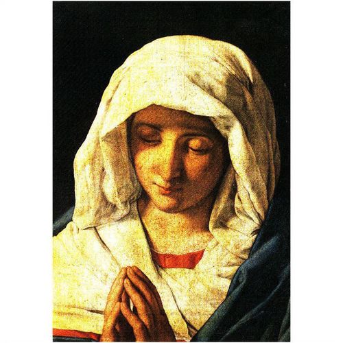 Colour Postcard - Madonna at Prayer by GB Solari