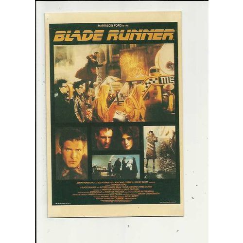 BLADE RUNNER Harrison Ford Poster Art Postcard (PC0455)