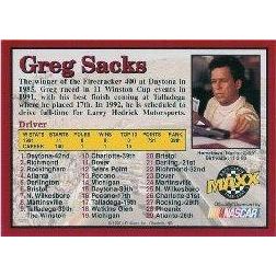 1992 Maxx Greg Sacks Sears Craftman #6