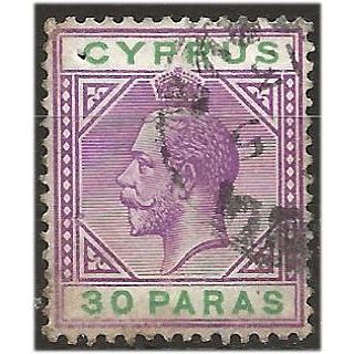 Cyprus 1921 SG87 30 Paras Violet & Green Fine Used . .. .