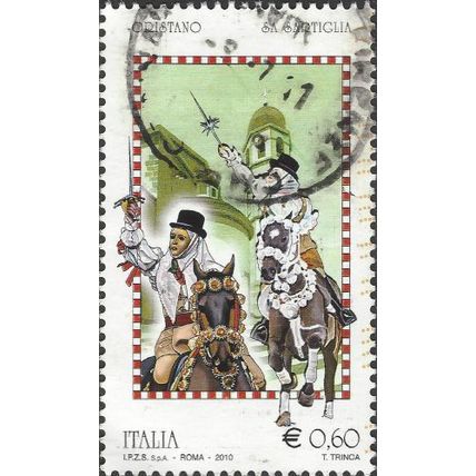 ITALY, St Sartiglia festival, Oristano, white 2010, €0.60
