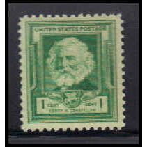 864 1c Henry Longfellow Fine MNH KA2485