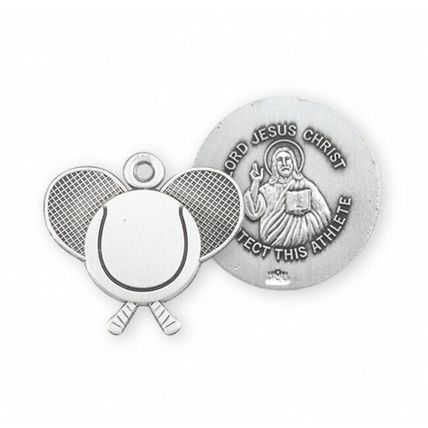 Jesus Christ Sterling Silver Tennis Necklace Medal Necklace