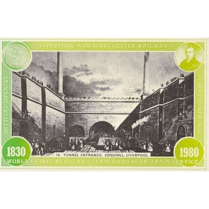 Liverpool Victorian Railway Station Tunnel Entrance Edgehill Postcard