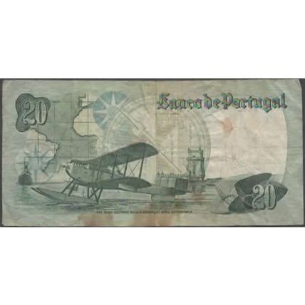 Coins/Notes. Portugal c1978 20 Escudo Value. Almirante Gago Coutinno