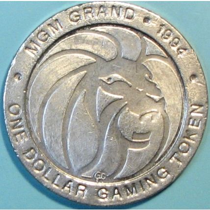 MGM Grand. $1 Casino Token. Las Vegas, NV. James Toney. U06.