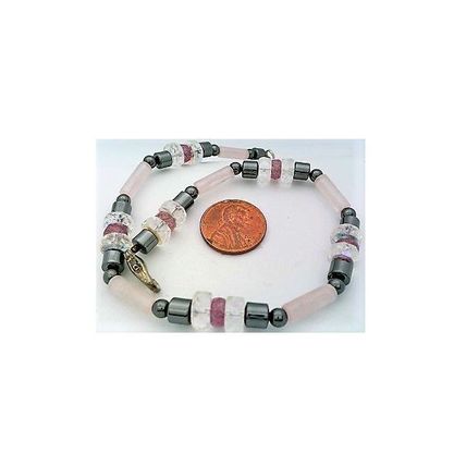 Rose Quartz Beaded Gemstone Anklet Bracelet 3
