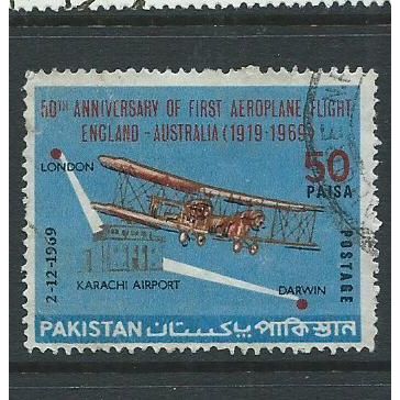 Pakistan stamps sg287 sg 287 used aircraft 1969