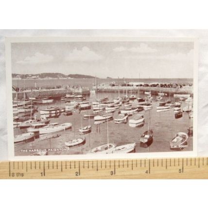 old postcard The Harbour, Paignton