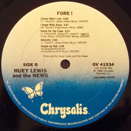 Huey Lewis And The News* - Fore! (LP, Album, Club, Spe) (Mint (M)) - 3593113632