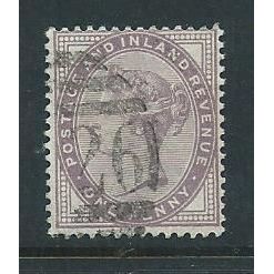 gibraltar stamps gb victoria used abroad sgz77 sg z77 1d lilac