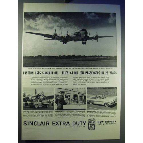 1956 Sinclair Extra Duty Triple X Motor Oil Ad, Eastern