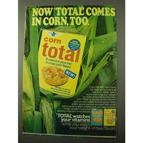 1971 General Mills Corn Total Cereal Ad