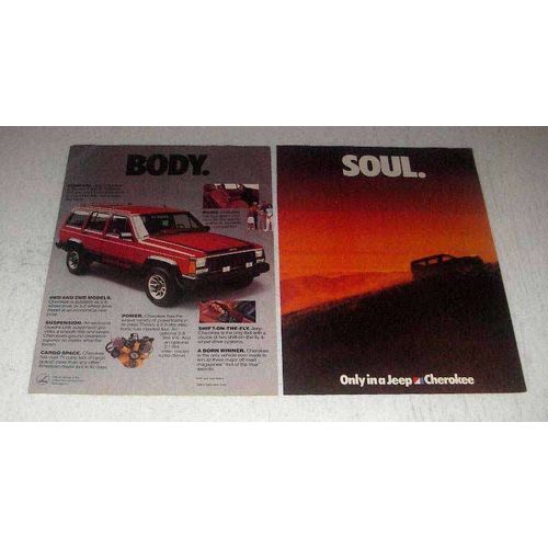 1985 Jeep Cherokee Truck Ad - Body. Soul.