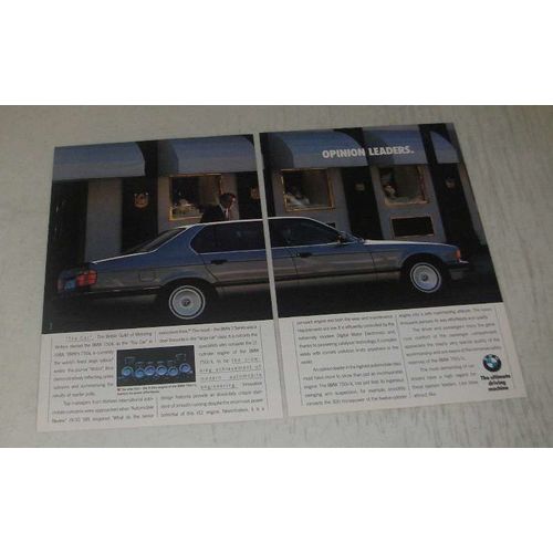 1989 BMW 750i/iL Car Ad - Opinion leaders
