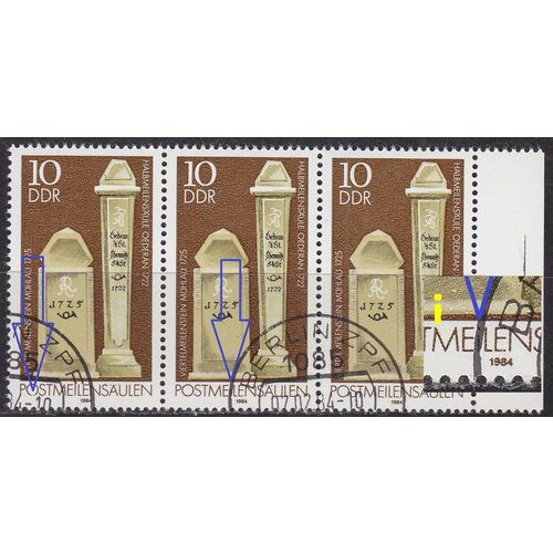 GERMANY DDR [1984] MiNr 2853 I+II ( O/used ) Plattenfehler