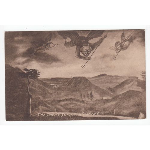 The Devil's Jumps Hindhead Surrey Postcard Local Publisher W Rollason