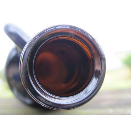 Empty Carolans Irish Cream 1.75 Liter Dark Brown Amber Glass Jug Bottle Craft