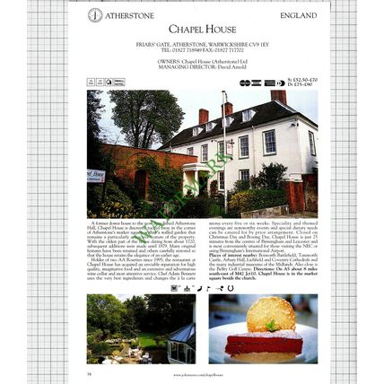 Mill House Hotel Ashington Sussex Hudson / Chapel House Atherstone Arnold - 2001
