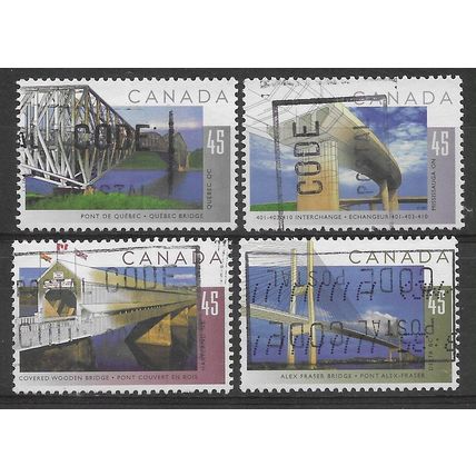 CAN 1995 (SET) 'BRIDGES' (4v) FINE USED (EBID71-338)