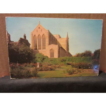THE CATHEDRAL, BURY ST. EDMUNDS, SUFFOLK. used postcard Colourmaster 1975 pm =