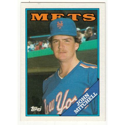 1988 Topps baseball rookie card 207 John Mitchell RC