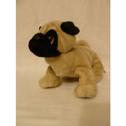 GANZ BLACK FACE BULLDOG BEANBAG ANIMAL mascot of United State Marine Corps USMC