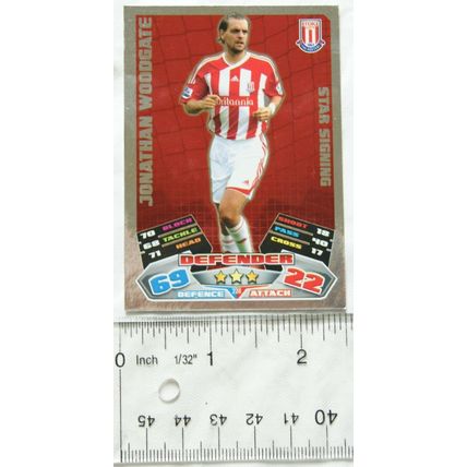 2011/12 Topps Match Attax Trading Card - Jonathan Woodgate, Stoke City * Signing