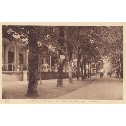 Plombieres Les Bains Promenade by Casino France Old Postcard