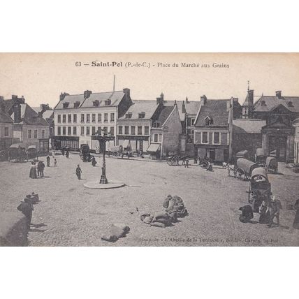 Saint Pel French Market Antique Postcard