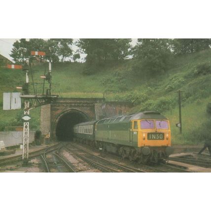 Class 133 No 40 Train at Dorrington Railway Station Postcard