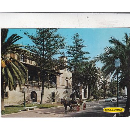 Mallorca Palma Paseo Sagrera Spain Postcard used VGC