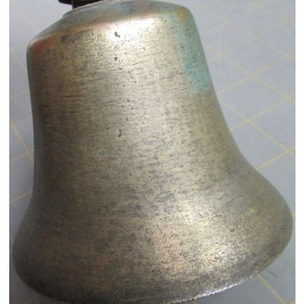 Antique Brass Cow Farm Collar Bell Goat w/Leather Strap Hand 100% original