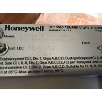 HONEYWELL STT350-0-EP00-00TG-M,B000US-F103,STT3000  TRANSMITTER TEMPERATURE,BA