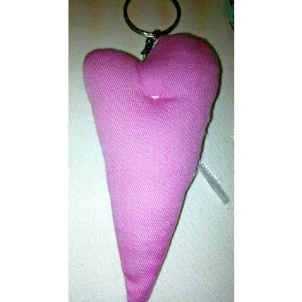 Shabby & Chic Heart Shaped Keyring