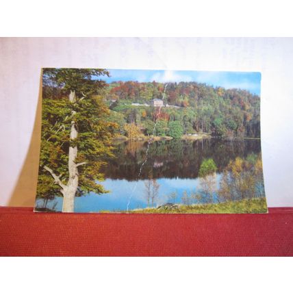 OCHTERTYRE LOCH, CRIEFF, PERTHSHIRE. used postcard 1975 pm =
