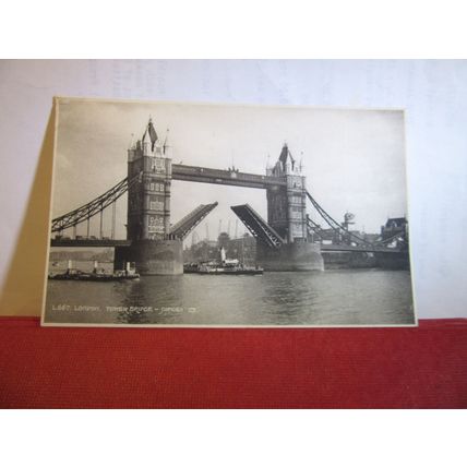 TOWER BRIDGE, LONDON vintage unused postcard by Judges L667 =