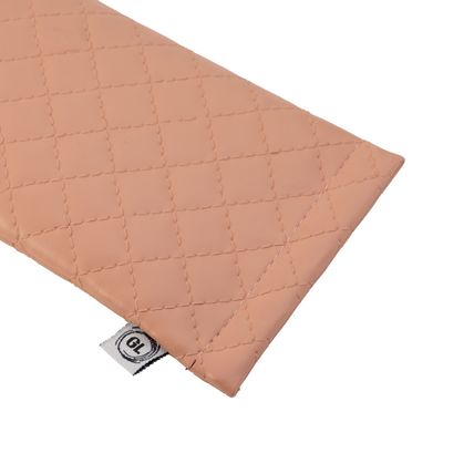 Faux Leather Snap Top Glasses Sunglasses Case Holder Pouch (Pink)